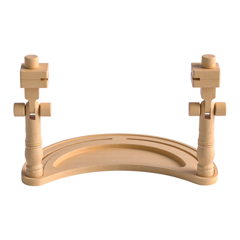Wooden arch stand on a white background