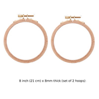 8 inch (21 cm) (set of 2 hoops)