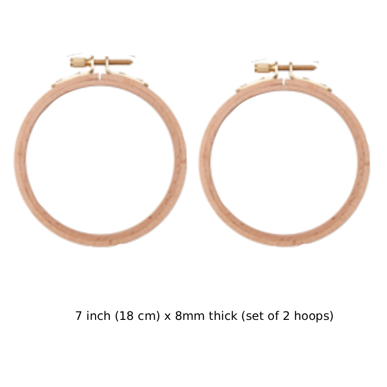 Wooden Hoop Packs, Round Embroidery Hoop
