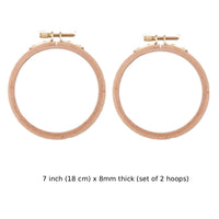 7 inch (18cm) (set of 2 hoops)