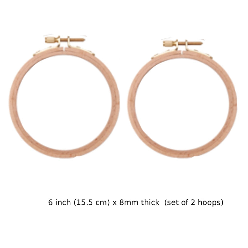 Wooden Hoop Packs, Round Embroidery Hoop