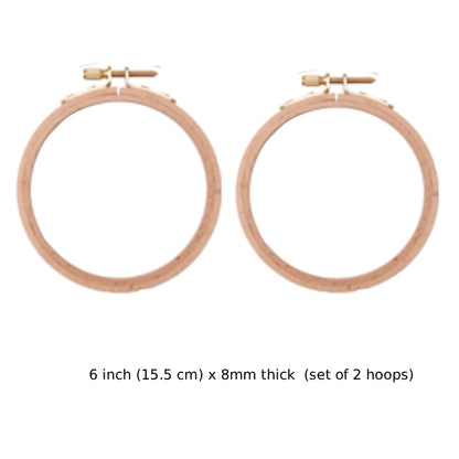 Wooden Hoop Packs, Round Embroidery Hoop