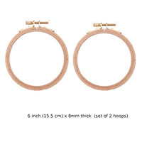 6 inch (15.5cm) (set of 2 hoops)