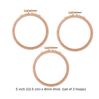 5 inch (12.5cm) (set of 3 hoops)