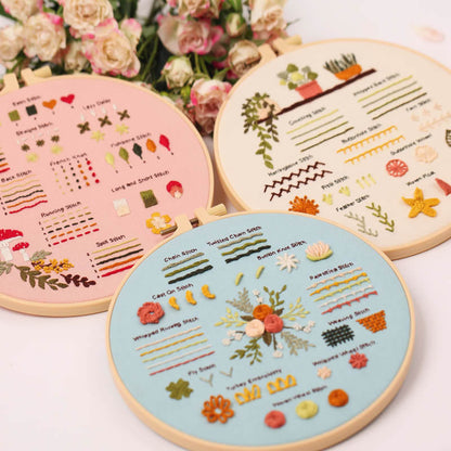 3pcs Easy Starter Embroidery Kit