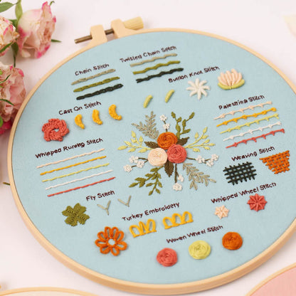 3pcs Easy Starter Embroidery Kit