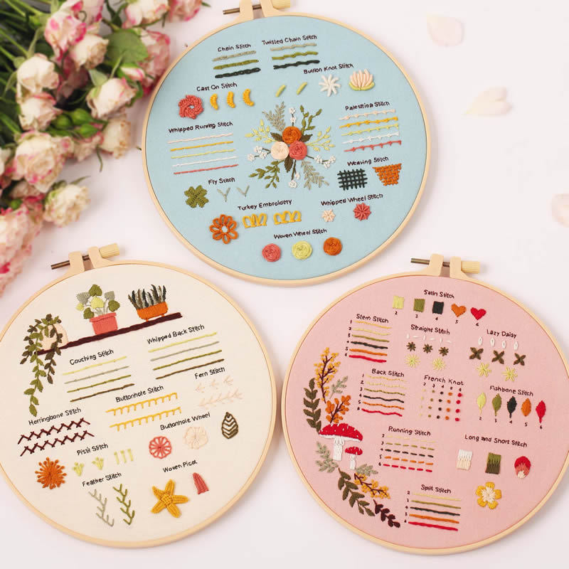 3pcs Easy Starter Embroidery Kit