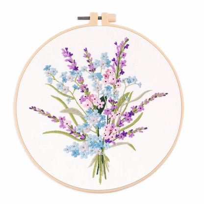 modern flower embroidery pattern for beginners