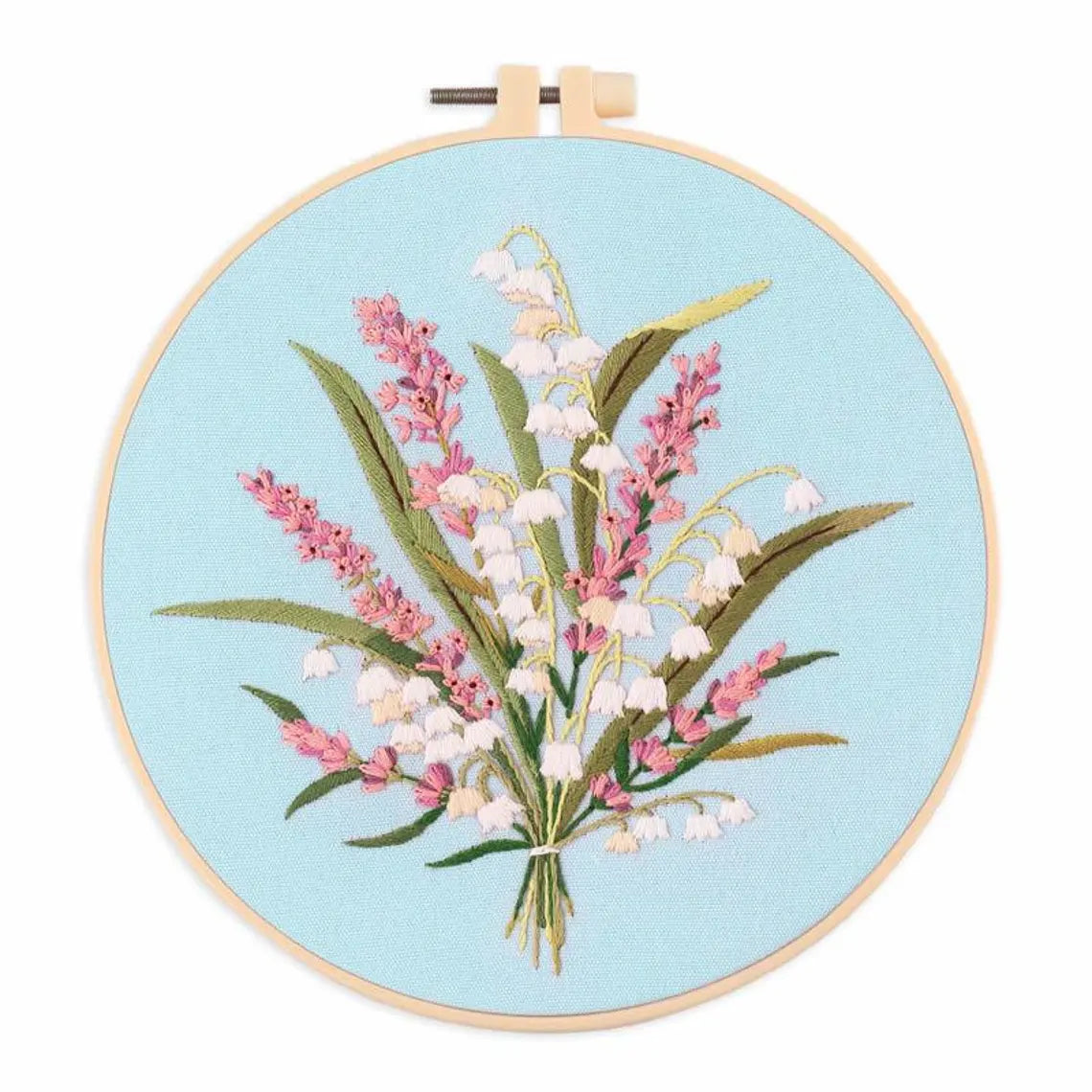 modern flower embroidery pattern for beginners